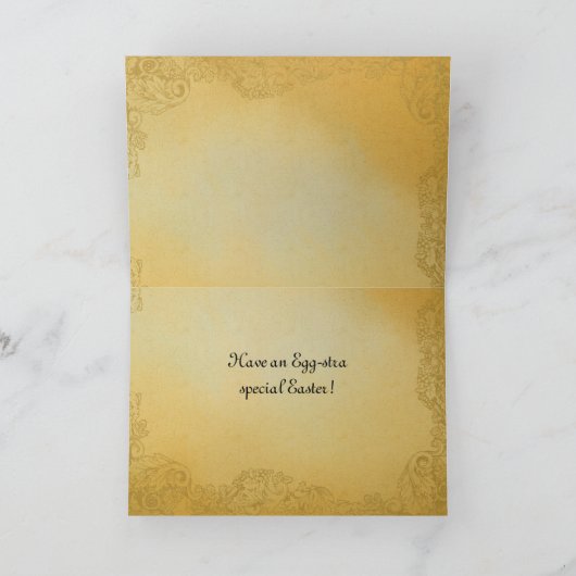 paashen en eitjes feestdagen kaart (Binnen)