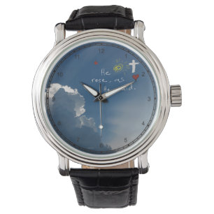 Paasheropleving Hij is een nieuw Christus Jezus ro Horloge