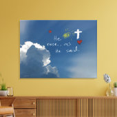 Paasherrijzenis is een Roos van Jezus Canvas Afdruk (Insitu (Woonkamer))