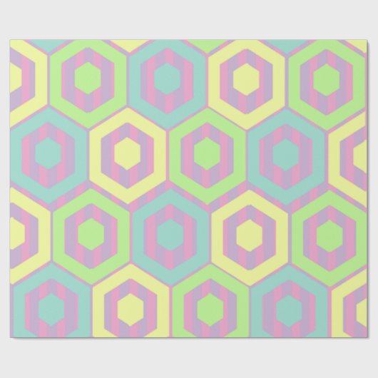 Paashexagons Cadeaupapier (Vlak)