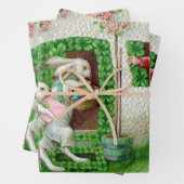 paashok en paaseieren inpakpapier vel (In situ)