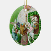 paashok en paaseieren keramisch ornament (Rechts)