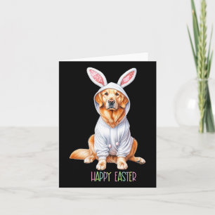 Paashond Bunny Spring Golden Retriever Easter Eg Kaart