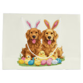 Paashond Golden Retriever Honden Bunny Ears Groot Cadeauzakje (Achterkant)