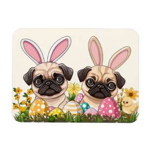 Paashond Honden Bunny Ears Magneet