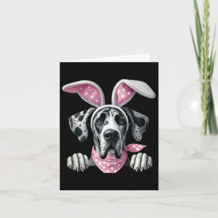 PaasHond Konijn Lente Dog Great Dane Paasei Kaart