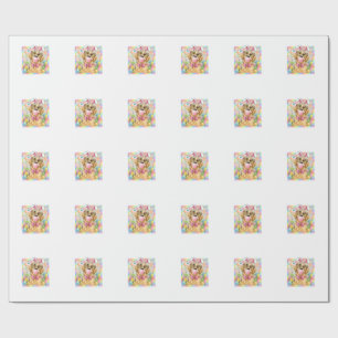PaasHond Konijn Oor Grappige Golden Retriever Pase Cadeaupapier