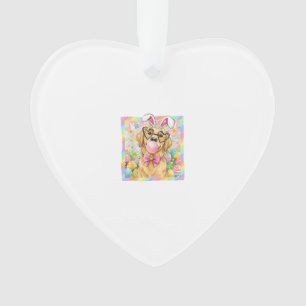 PaasHond Konijn Oor Grappige Goud Retriever Pasen Ornament
