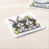 Paashonden Berner Kartonnen Onderzetters (Gebogen)