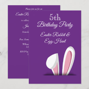 Paasjacht 5e verjaardag kaart