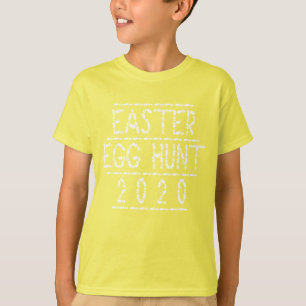 Paasjacht Jacht 2020 Funny Easter Eggs Typografie T-shirt