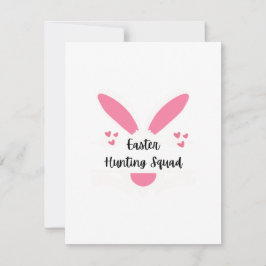 Paasjacht Squad op een Feestdagenkaart