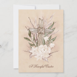 Paaskaart vreedzame paaskaart bedankkaart