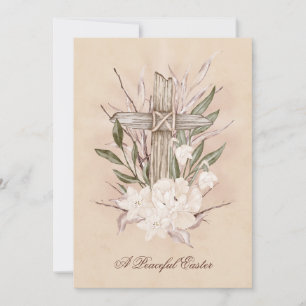 Paaskaart vreedzame paaskaart bedankkaart