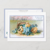  paaskarper met kippen briefkaart (Voorkant / Achterkant)