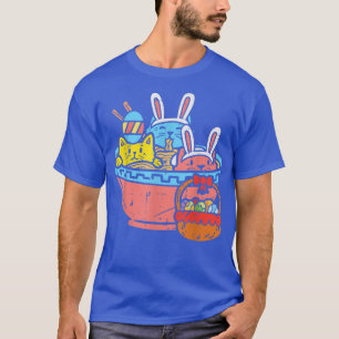 Paaskatten Ramen Bunny Ears Egg Kawaii Japan T-shirt