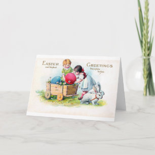  paaskind Bunny Egg Kaart