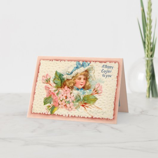 paaskind feestdagen kaart (Voorkant)