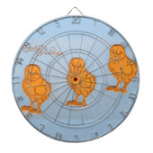 Paaskinderen in blauw dartbord (Voorkant)