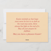 paaskinderen kletsen feestdagenkaart (Achterkant)