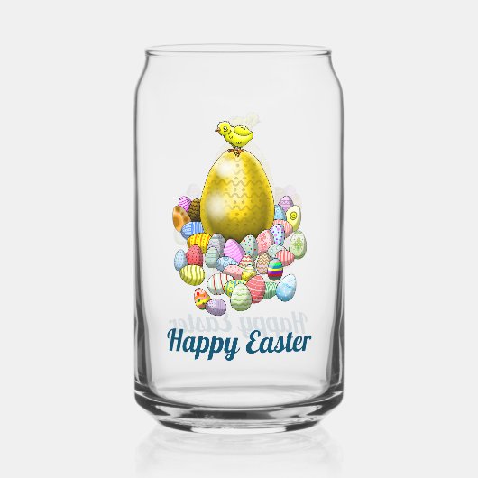 Paaskip & eieren blikvorm glas (Voorkant)