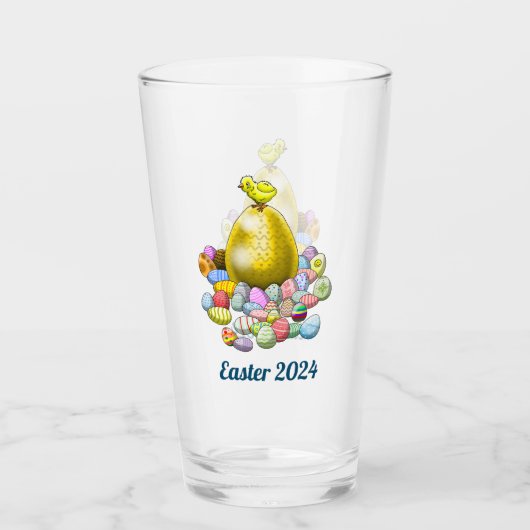 Paaskip & eieren glas (Voorkant)