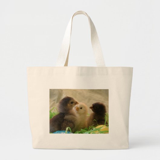 Paaskippen Grote Tote Bag (Voorkant)