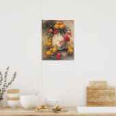  paaskippen met Red Tulip Flowers Poster (Keuken)