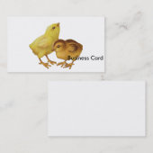  paaskippen visitekaartje (Voorkant / Achterkant)