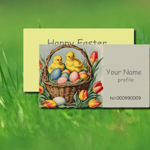  paaskippen visitekaartje