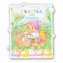 Paaskleur ontworpen eieren.