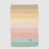 Paaskleur strepen patroon golfhanddoek (Voorkant)