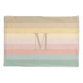 Paaskleur strepen patroon kussensloop (Achterkant)