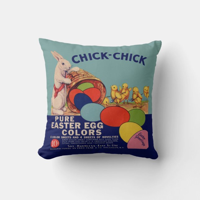  paaskleuren met paasbundel kussen (Voorkant)