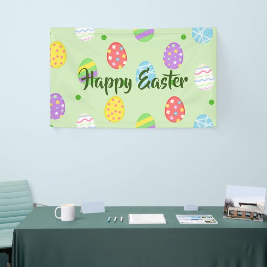 Paaskleurige eieren spandoek (Beurs)