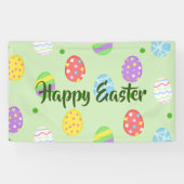 Paaskleurige eieren spandoek (Horizontaal)