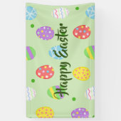 Paaskleurige eieren spandoek (Verticaal)