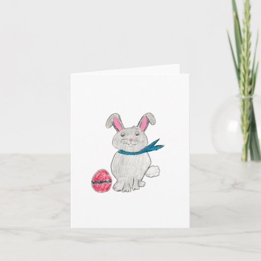 Paaskonijn Bedankkaart (Voorkant)