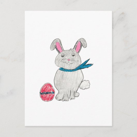 Paaskonijn Briefkaart (Voorkant)