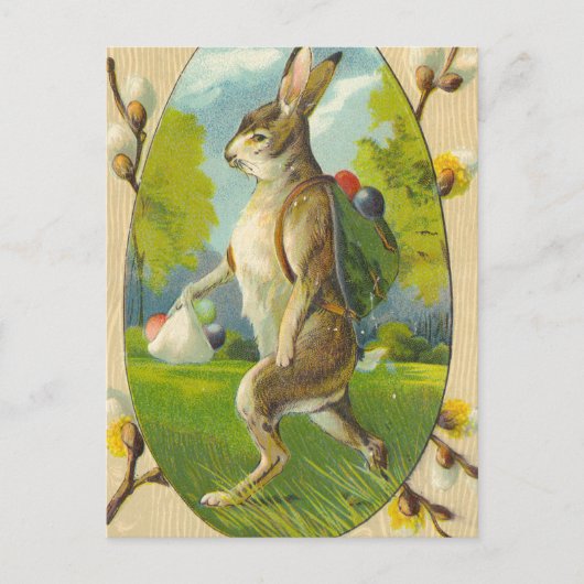 paaskonijn briefkaart (Voorkant)