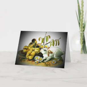  paaskonijn en Baby, ZSSG Feestdagen Kaart