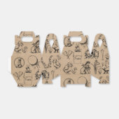  paaskonijn en baksteenkraft Brown Bedankdoosjes (Uitgevouwen)