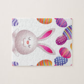 Paaskonijn en eitenpuzzel! legpuzzel (Horizontaal)