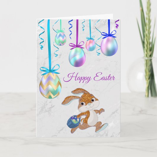 Paaskonijn Feestdagen Kaart (Voorkant)