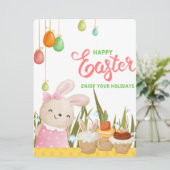 PAASKONIJN FEESTDAGENKAART (Staand voorkant)