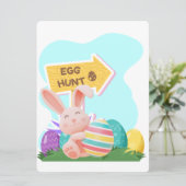 PAASKONIJN FEESTDAGENKAART (Staand voorkant)