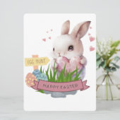 PAASKONIJN FEESTDAGENKAART (Staand voorkant)