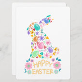 PAASKONIJN FEESTDAGENKAART (Voorkant / Achterkant)