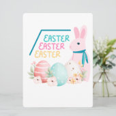 PAASKONIJN FEESTDAGENKAART (Staand voorkant)