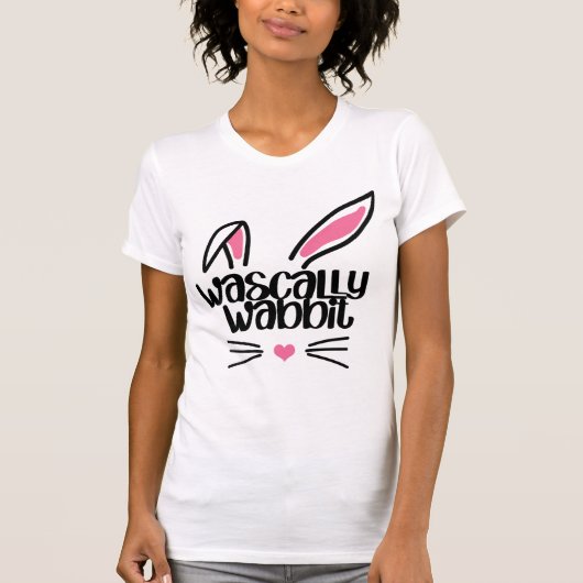 Paaskonijn Funny Ears Wasally Wabbit T-shirt (Voorkant)